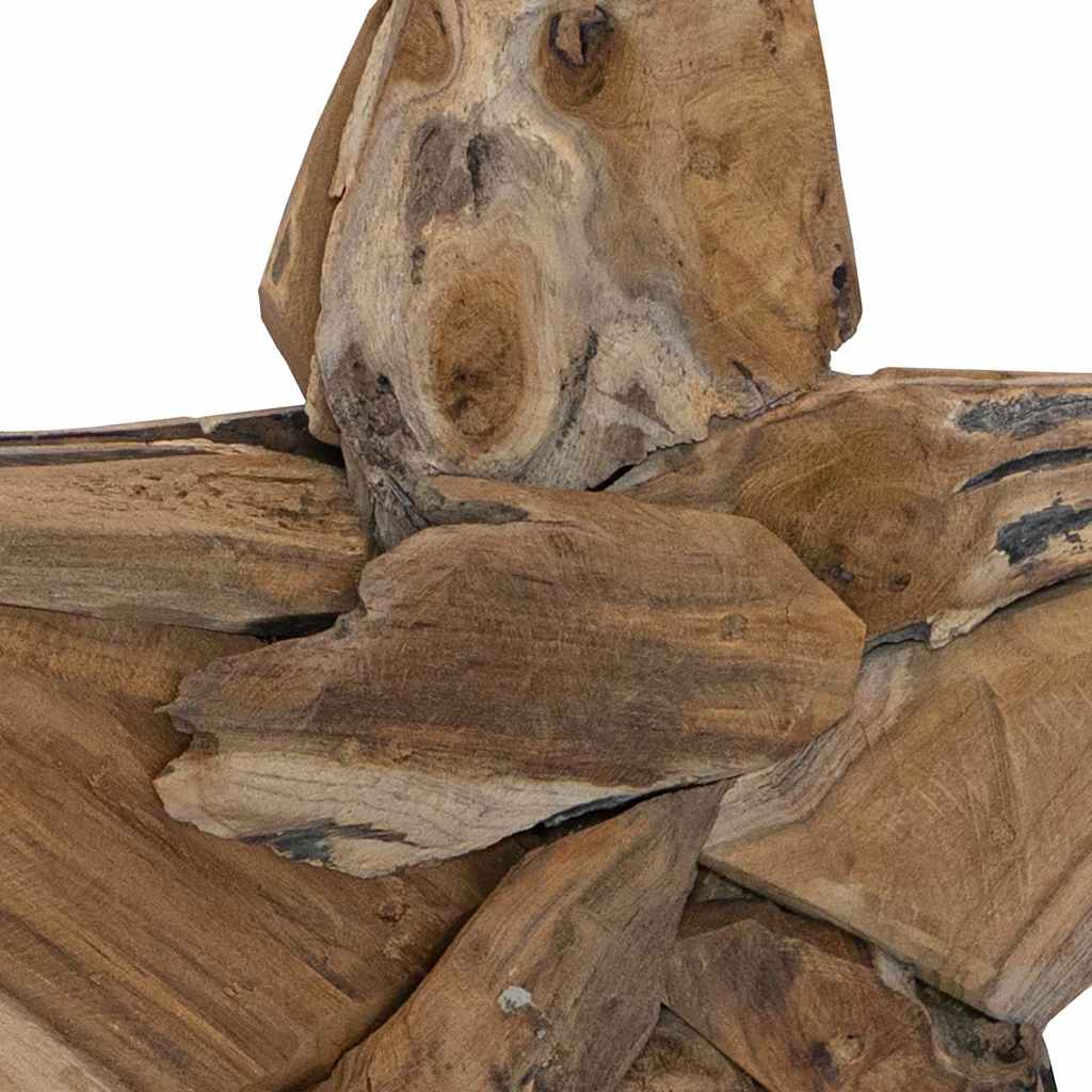 Kerstster Bruin 59,5 x 18 x 74 cm Massief Teakhout is nu te koop bij PeponiXL, paradijselijk wonen!