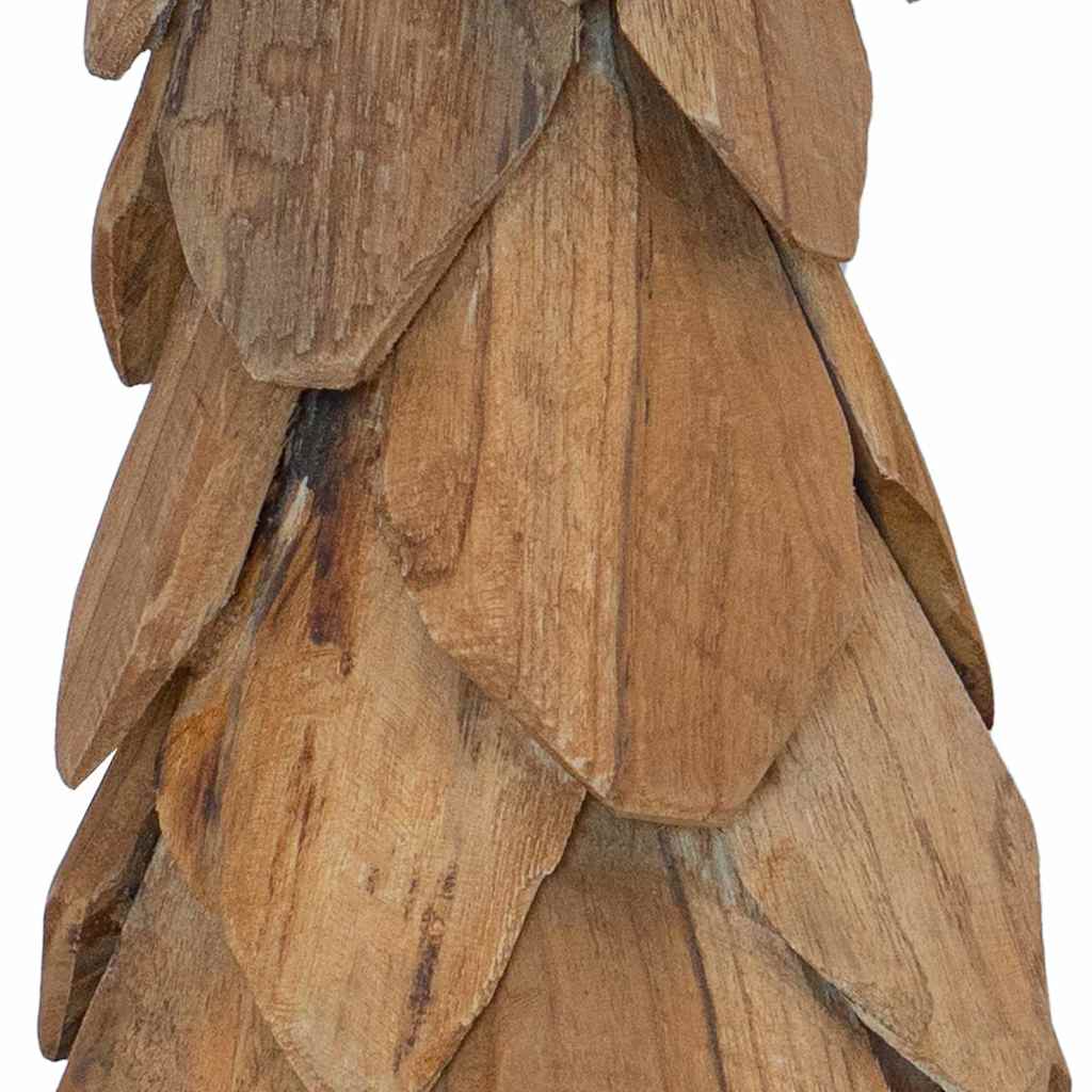 Kerstboom met standaard Bruin 51 cm Massief teakhout is nu te koop bij PeponiXL, paradijselijk wonen!