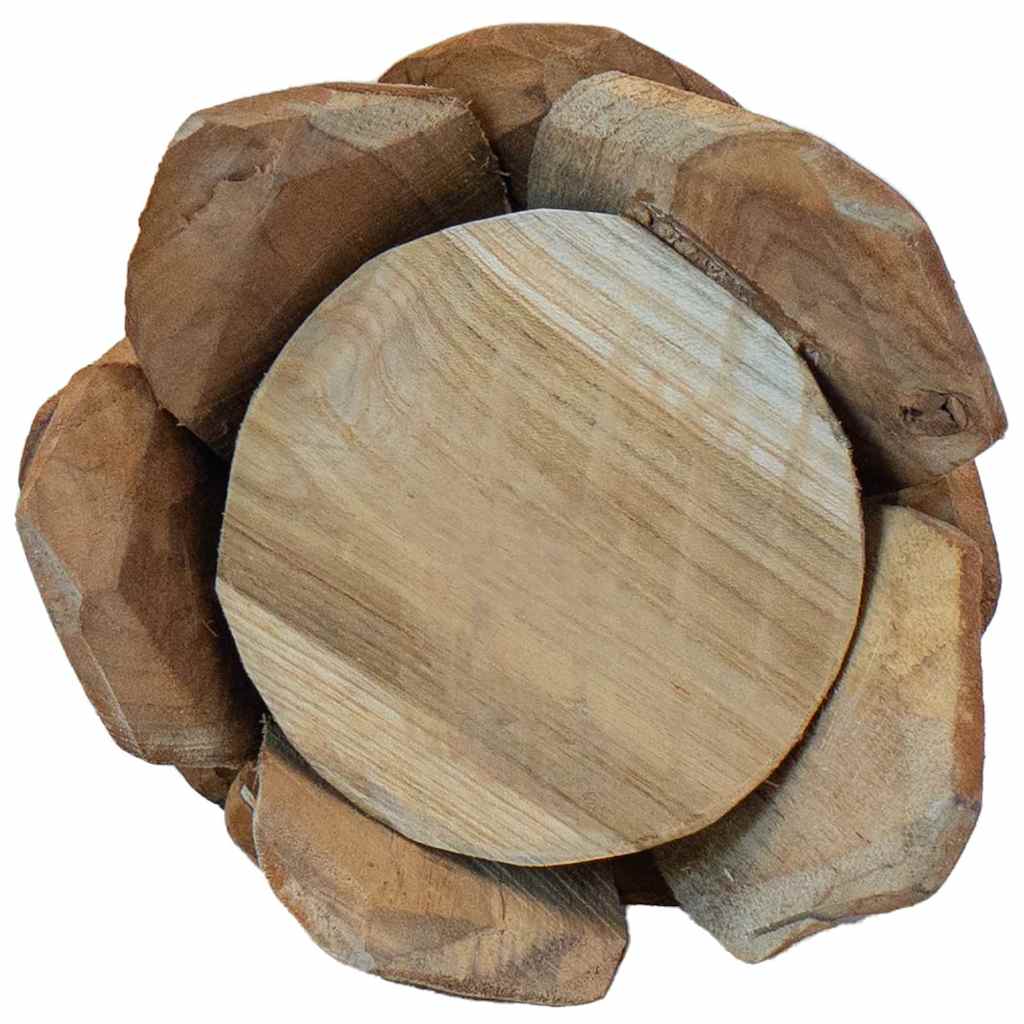 Kerstboom met standaard Bruin 51 cm Massief teakhout is nu te koop bij PeponiXL, paradijselijk wonen!