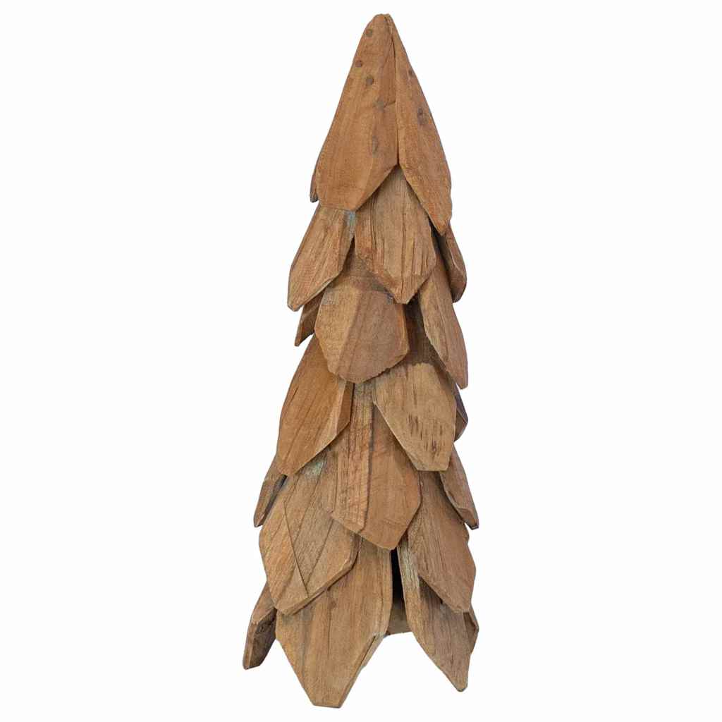 Kerstboom met standaard Bruin 51 cm Massief teakhout is nu te koop bij PeponiXL, paradijselijk wonen!