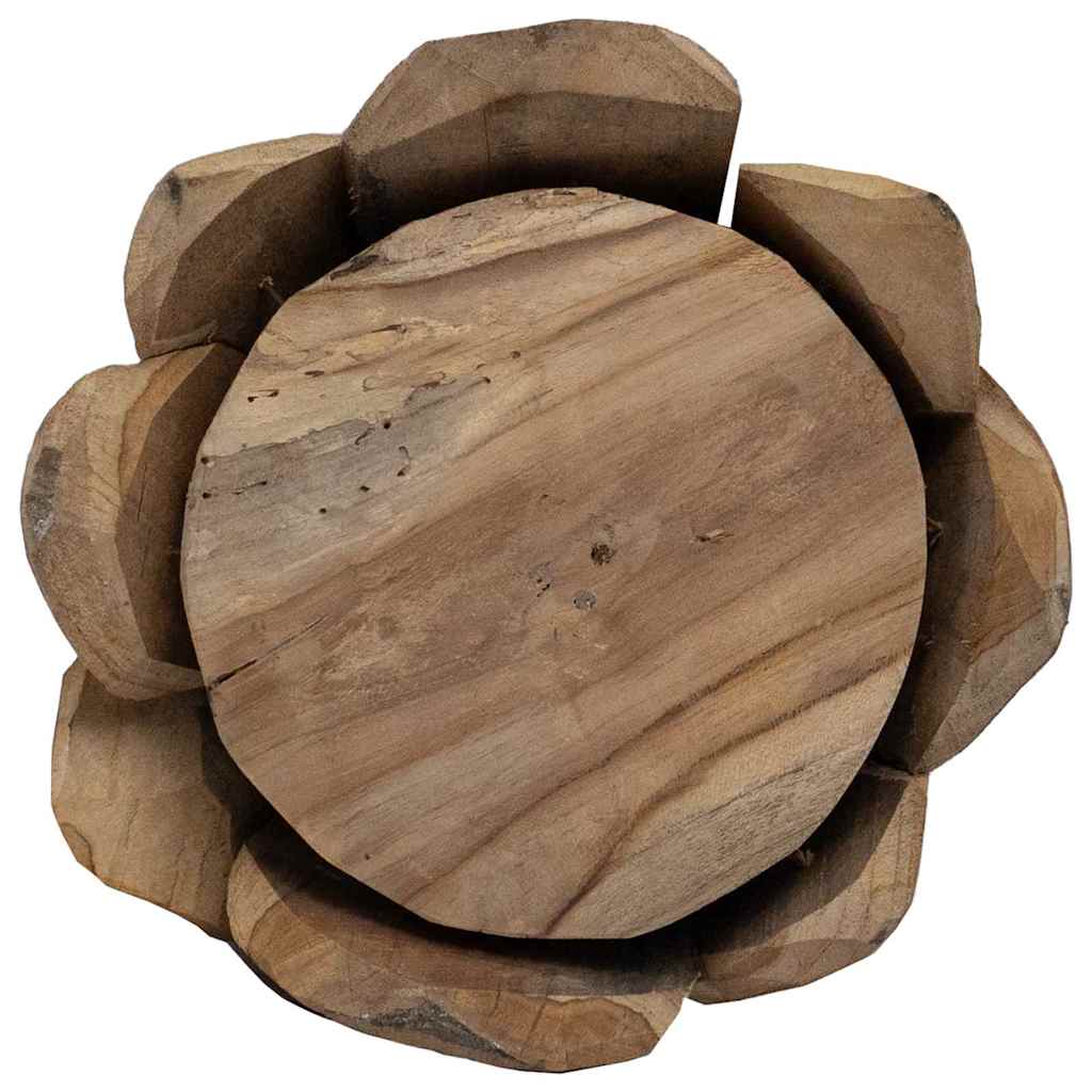 Kerstboom met standaard Bruin 111 cm Massief teakhout is nu te koop bij PeponiXL, paradijselijk wonen!