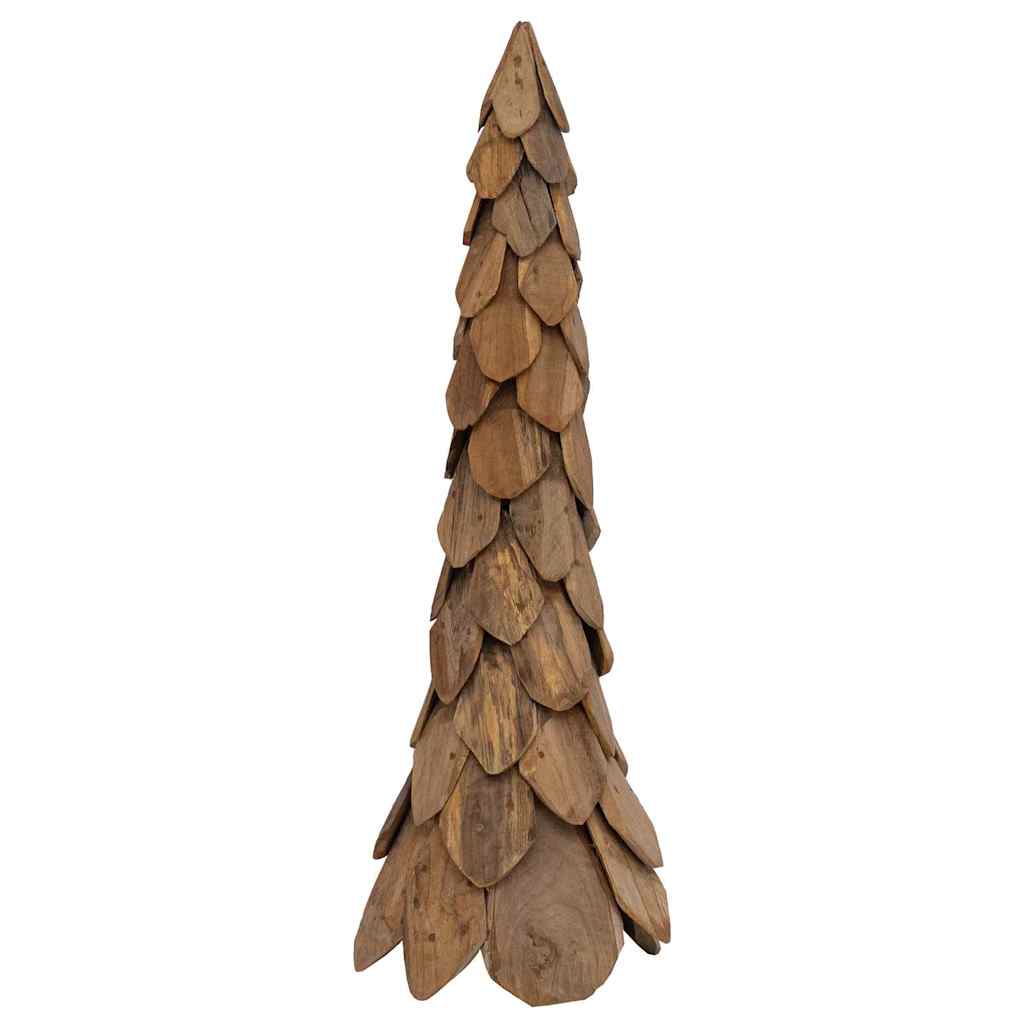Kerstboom met standaard Bruin 111 cm Massief teakhout is nu te koop bij PeponiXL, paradijselijk wonen!