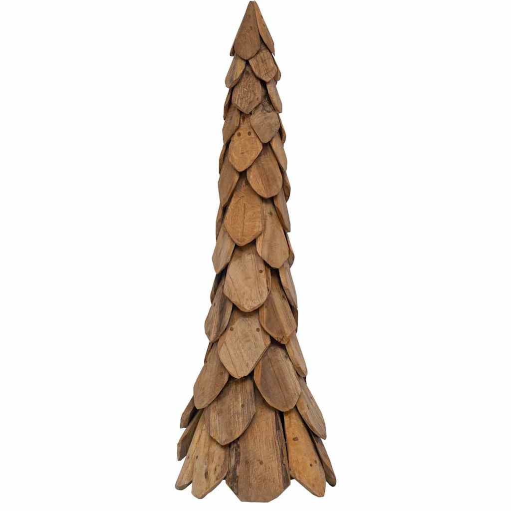 Kerstboom met standaard Bruin 111 cm Massief teakhout is nu te koop bij PeponiXL, paradijselijk wonen!