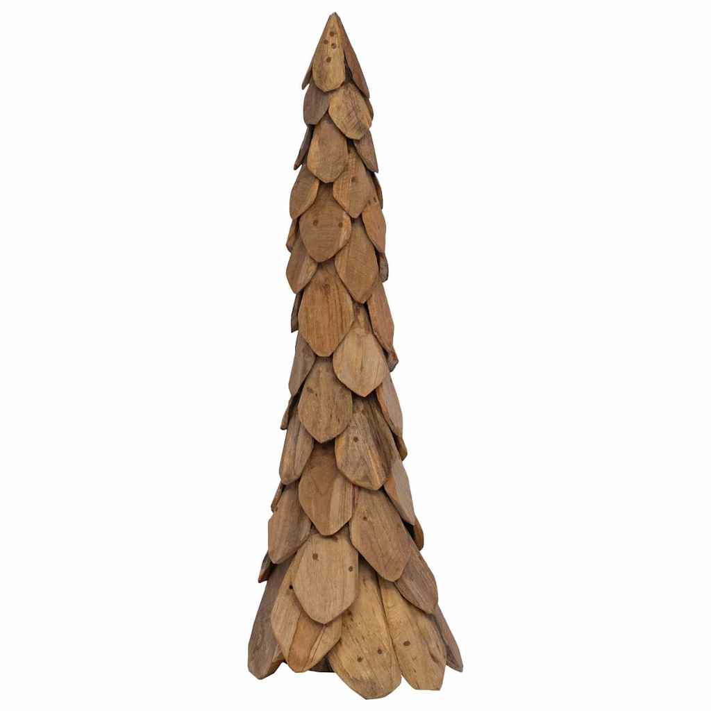 Kerstboom met standaard Bruin 111 cm Massief teakhout is nu te koop bij PeponiXL, paradijselijk wonen!