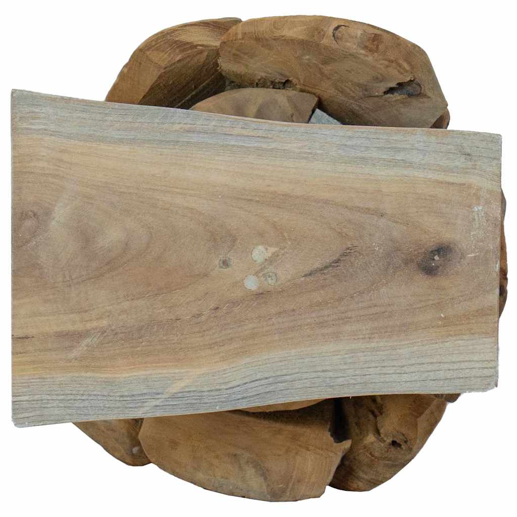 Kerstboom met standaard Bruin 61 cm Massief teakhout is nu te koop bij PeponiXL, paradijselijk wonen!