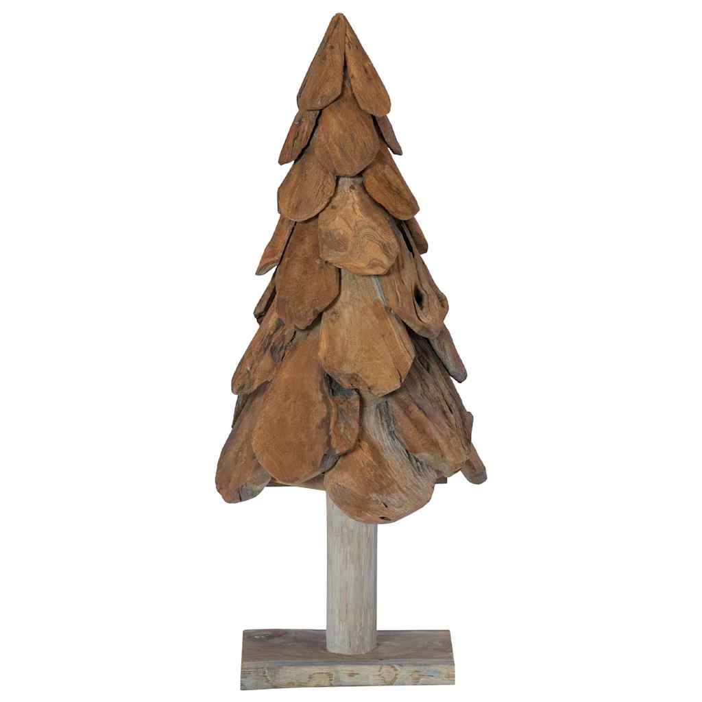 Kerstboom met standaard Bruin 91 cm Massief teakhout is nu te koop bij PeponiXL, paradijselijk wonen!