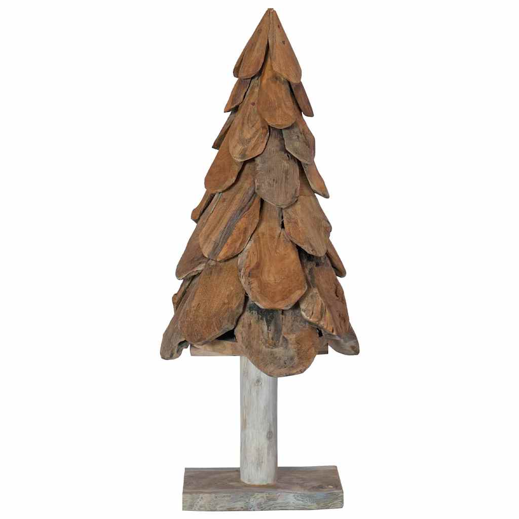 Kerstboom met standaard Bruin 91 cm Massief teakhout is nu te koop bij PeponiXL, paradijselijk wonen!