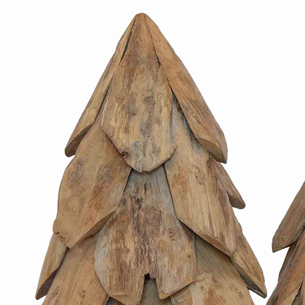 Kerstboom met standaard 3 pcs Bruin Massief teakhout is nu te koop bij PeponiXL, paradijselijk wonen!