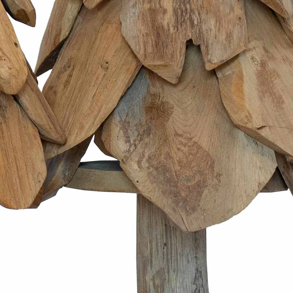 Kerstboom met standaard 3 pcs Bruin Massief teakhout is nu te koop bij PeponiXL, paradijselijk wonen!