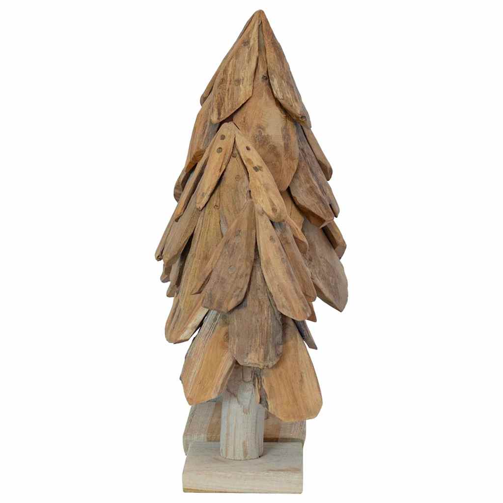 Kerstboom met standaard 3 pcs Bruin Massief teakhout is nu te koop bij PeponiXL, paradijselijk wonen!