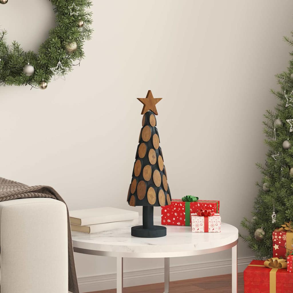 Kerstboom met standaard Bruin 61 cm Massief teakhout is nu te koop bij PeponiXL, paradijselijk wonen!