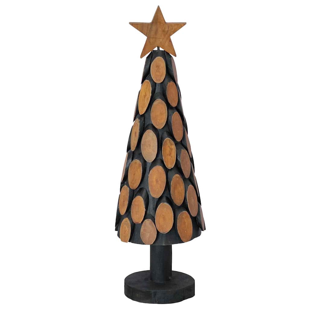 Kerstboom met standaard Bruin 61 cm Massief teakhout is nu te koop bij PeponiXL, paradijselijk wonen!