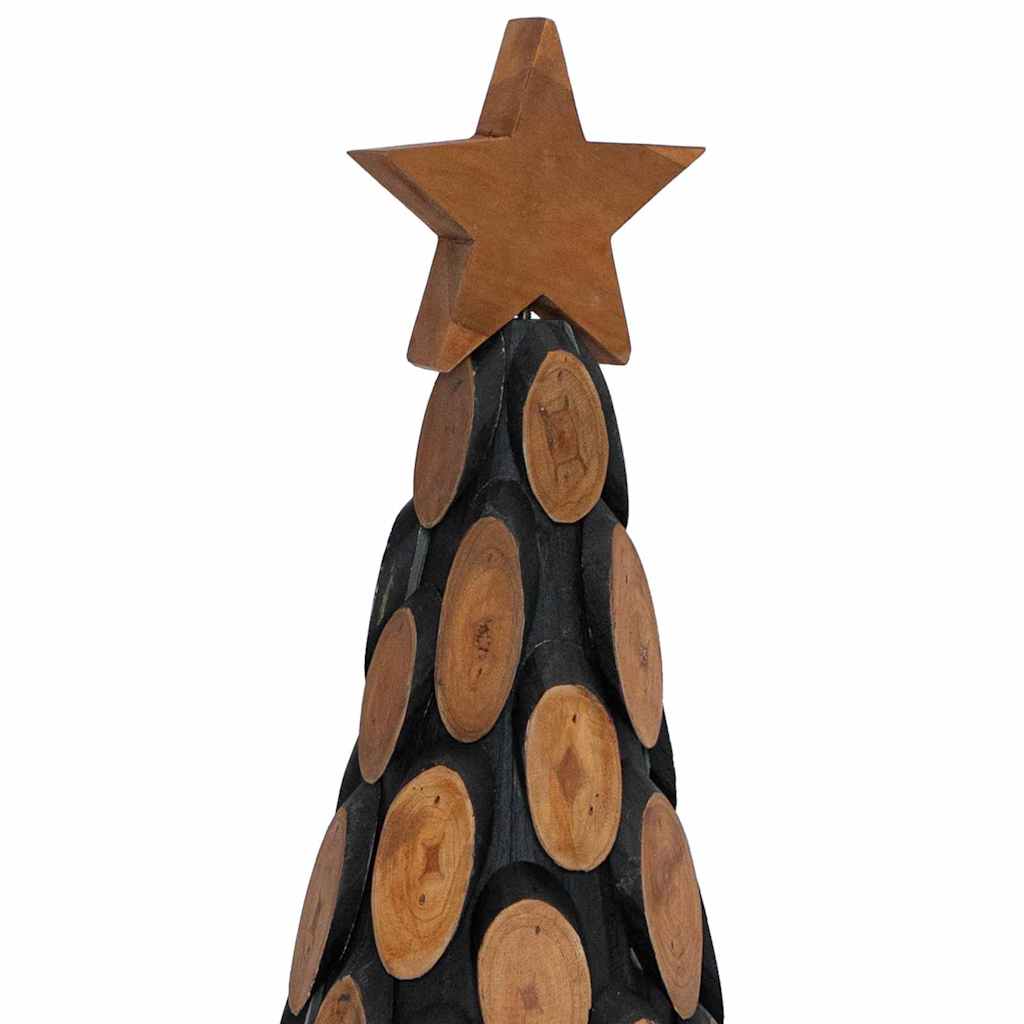 Kerstboom met standaard Bruin 90 cm Massief teakhout is nu te koop bij PeponiXL, paradijselijk wonen!