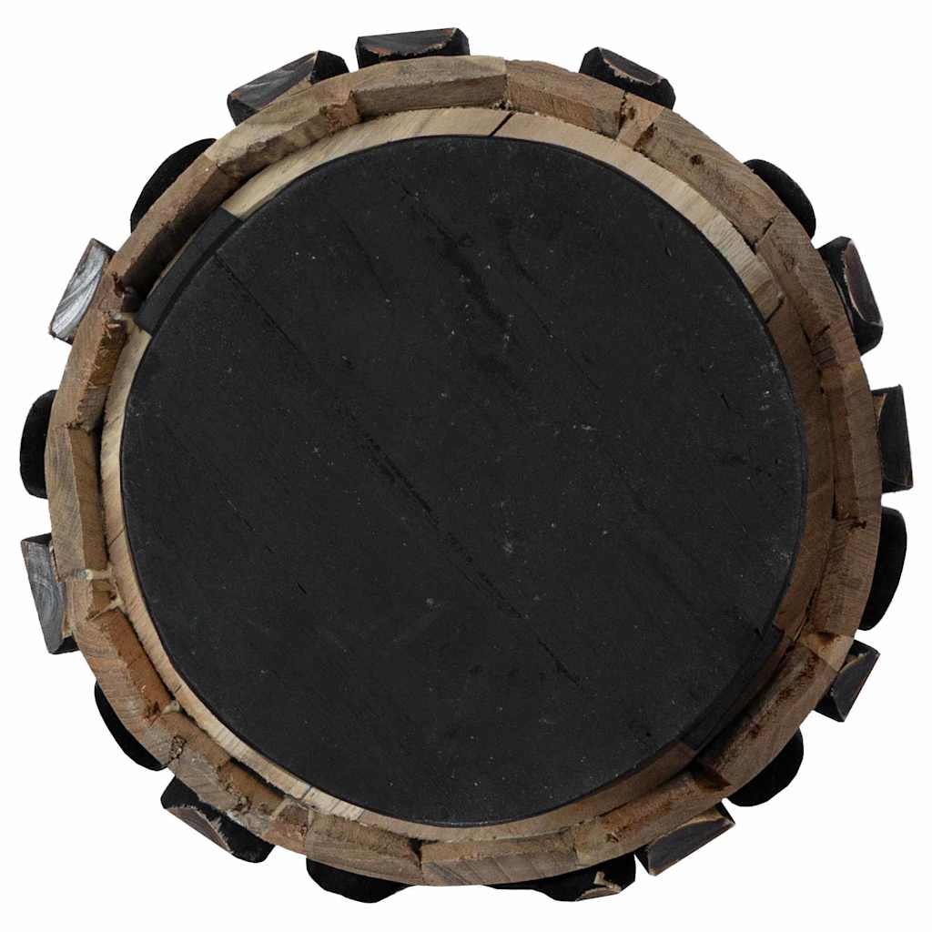 Kerstboom met standaard Bruin 90 cm Massief teakhout is nu te koop bij PeponiXL, paradijselijk wonen!