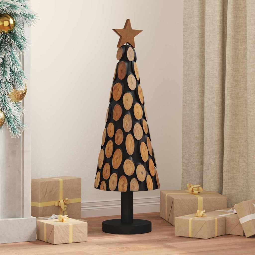 Kerstboom met standaard Bruin 90 cm Massief teakhout is nu te koop bij PeponiXL, paradijselijk wonen!