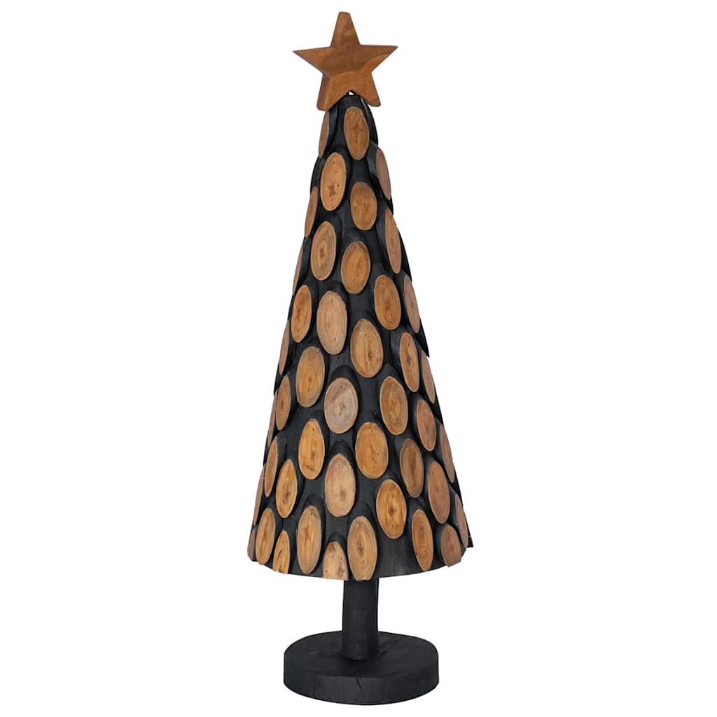Kerstboom met standaard Bruin 90 cm Massief teakhout is nu te koop bij PeponiXL, paradijselijk wonen!