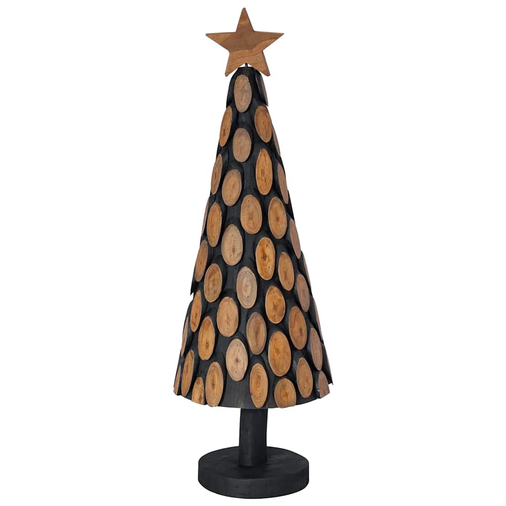 Kerstboom met standaard Bruin 90 cm Massief teakhout is nu te koop bij PeponiXL, paradijselijk wonen!