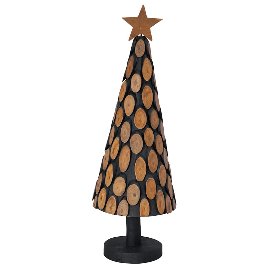 Kerstboom met standaard Bruin 90 cm Massief teakhout is nu te koop bij PeponiXL, paradijselijk wonen!