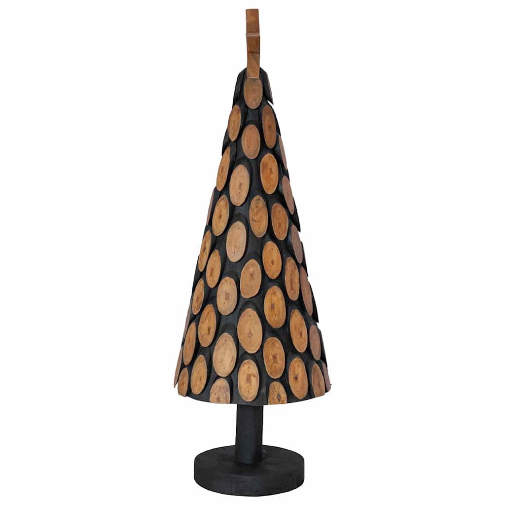 Kerstboom met standaard Bruin 90 cm Massief teakhout is nu te koop bij PeponiXL, paradijselijk wonen!