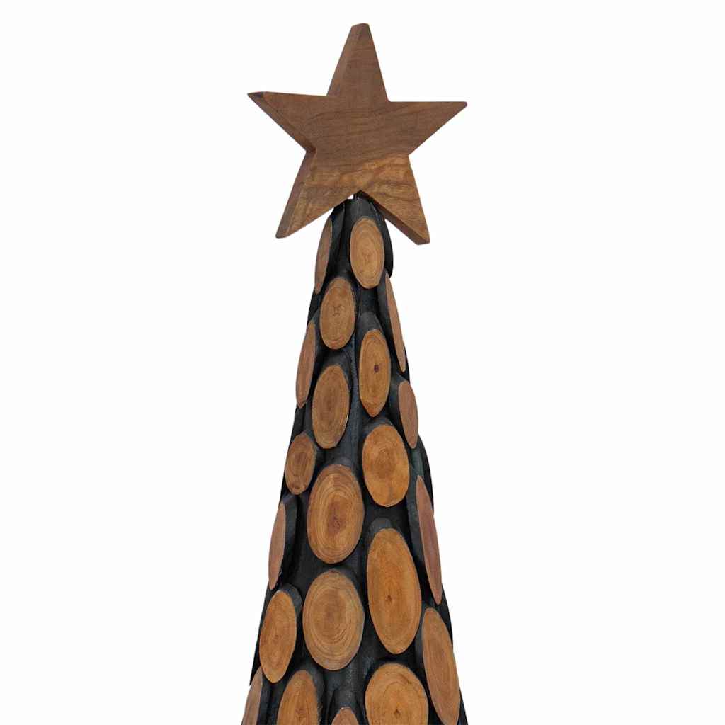 Kerstboom met standaard Bruin 120 cm Massief teakhout is nu te koop bij PeponiXL, paradijselijk wonen!