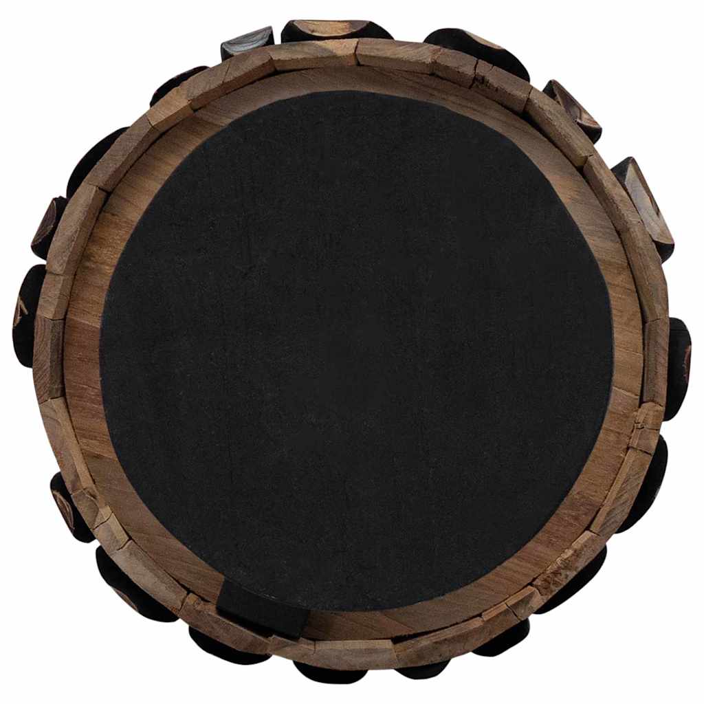 Kerstboom met standaard Bruin 120 cm Massief teakhout is nu te koop bij PeponiXL, paradijselijk wonen!