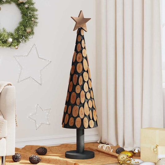 Kerstboom met standaard Bruin 120 cm Massief teakhout is nu te koop bij PeponiXL, paradijselijk wonen!
