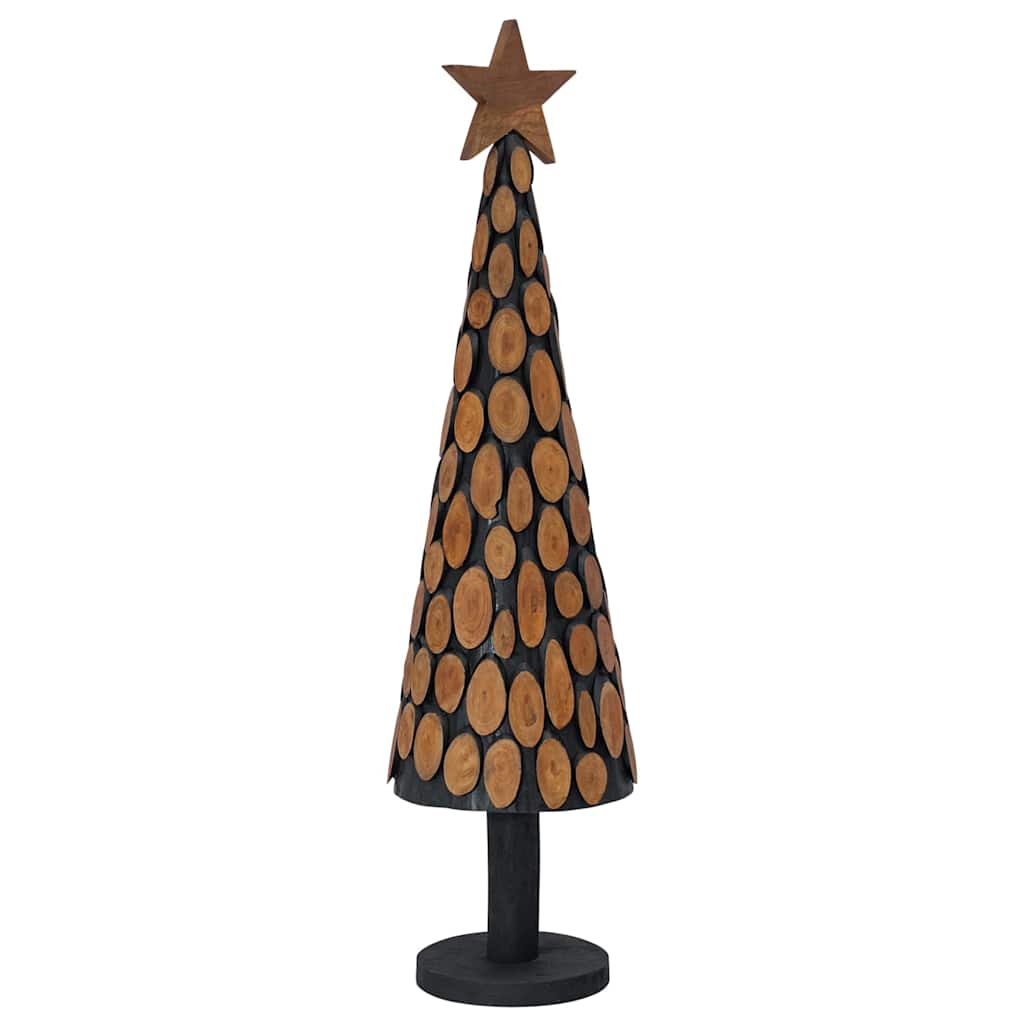 Kerstboom met standaard Bruin 120 cm Massief teakhout is nu te koop bij PeponiXL, paradijselijk wonen!