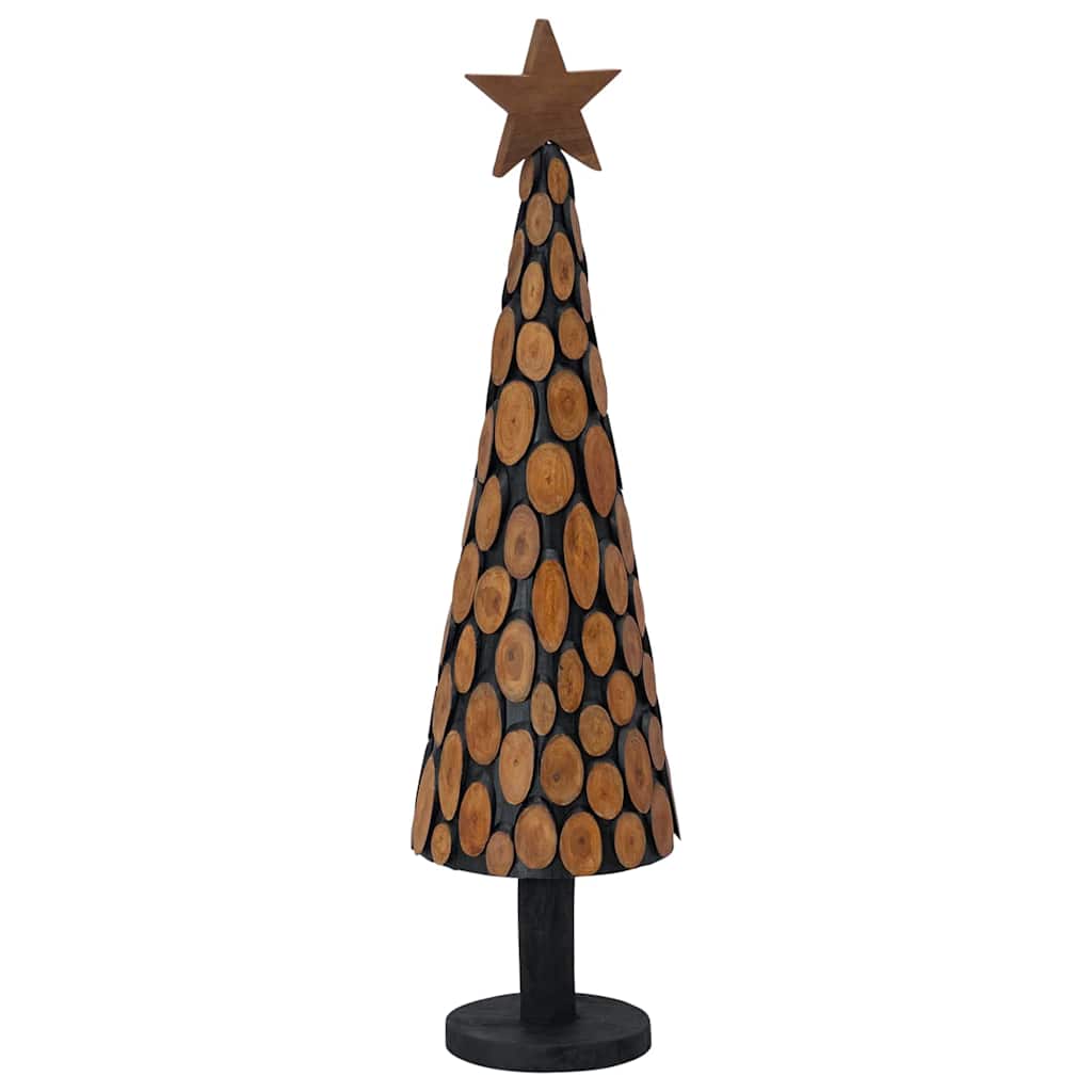 Kerstboom met standaard Bruin 120 cm Massief teakhout is nu te koop bij PeponiXL, paradijselijk wonen!