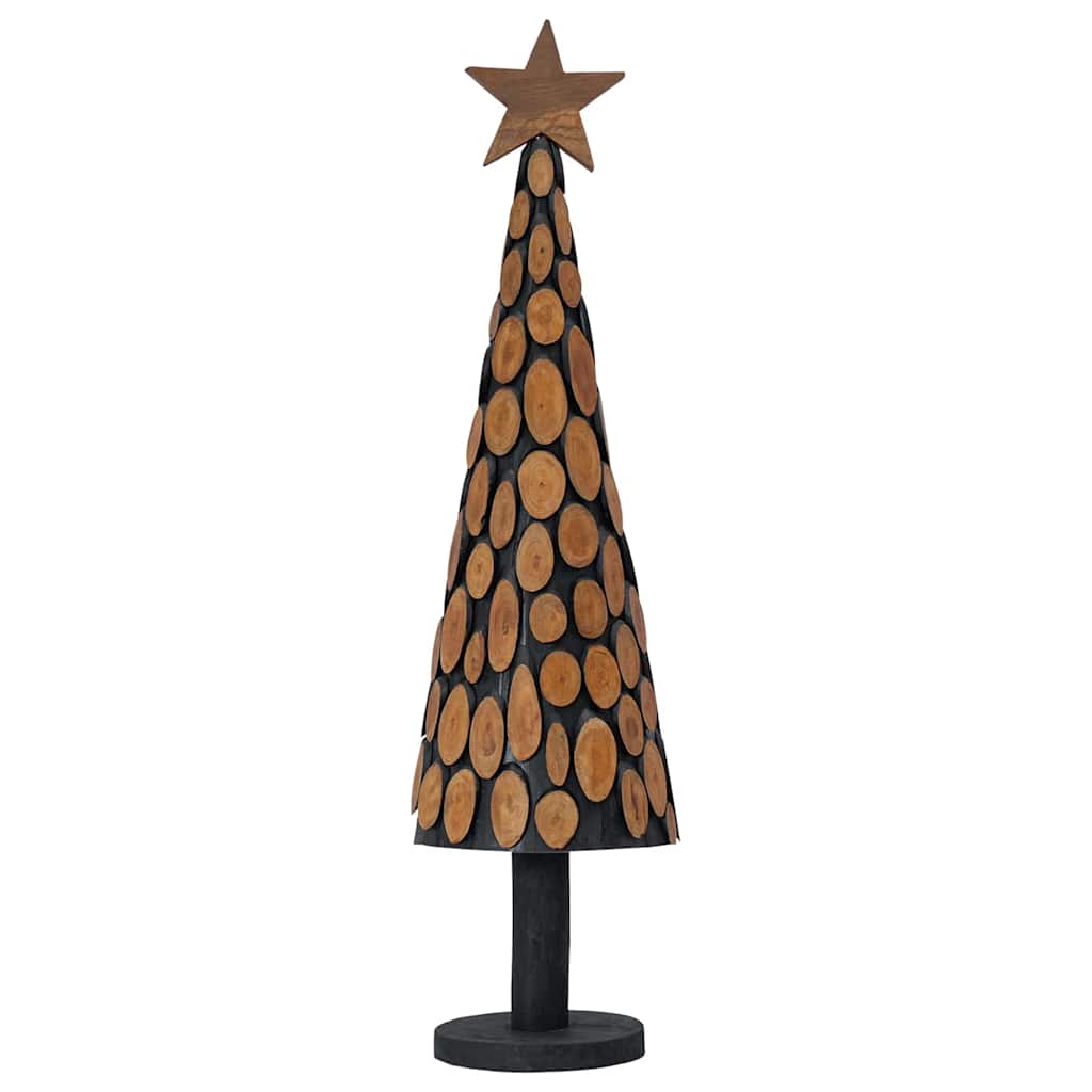 Kerstboom met standaard Bruin 120 cm Massief teakhout is nu te koop bij PeponiXL, paradijselijk wonen!