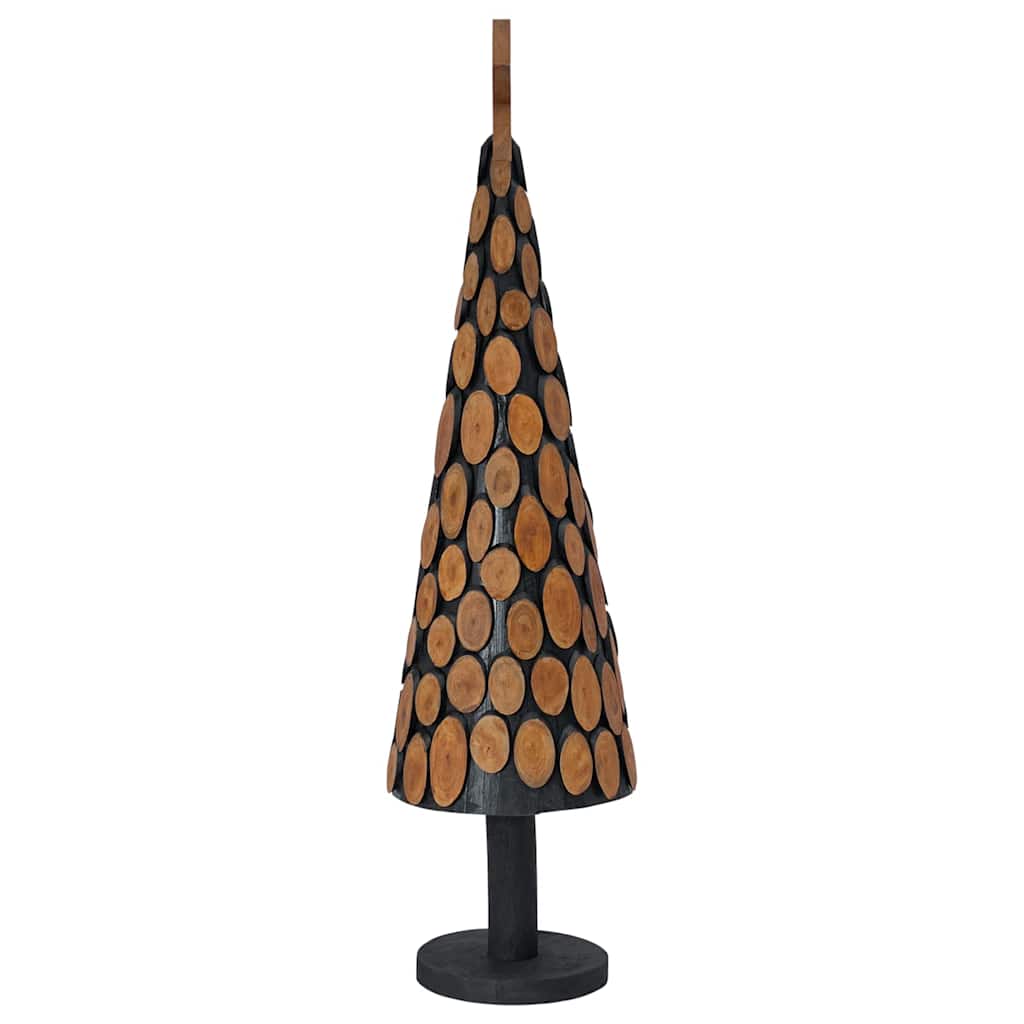 Kerstboom met standaard Bruin 120 cm Massief teakhout is nu te koop bij PeponiXL, paradijselijk wonen!