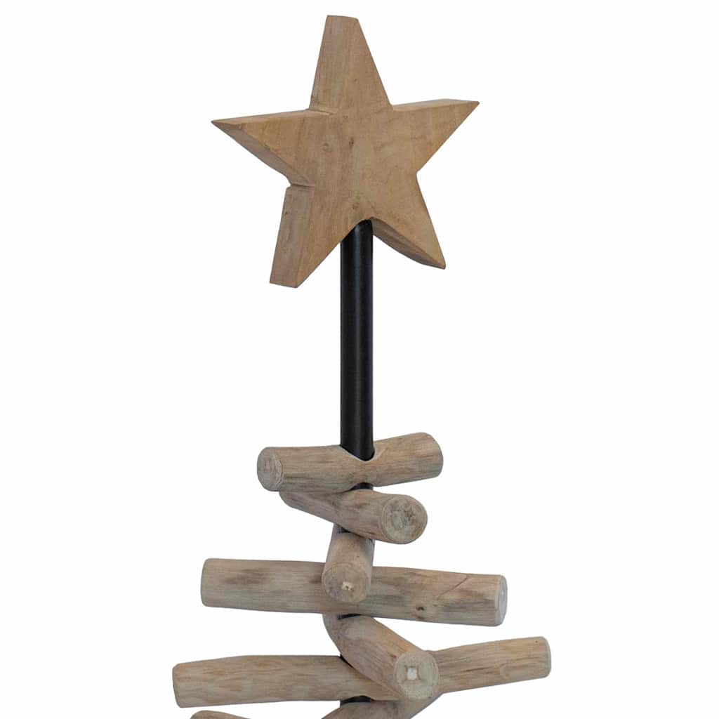 Kerstboom met standaard Bruin 90 cm Massief teakhout is nu te koop bij PeponiXL, paradijselijk wonen!