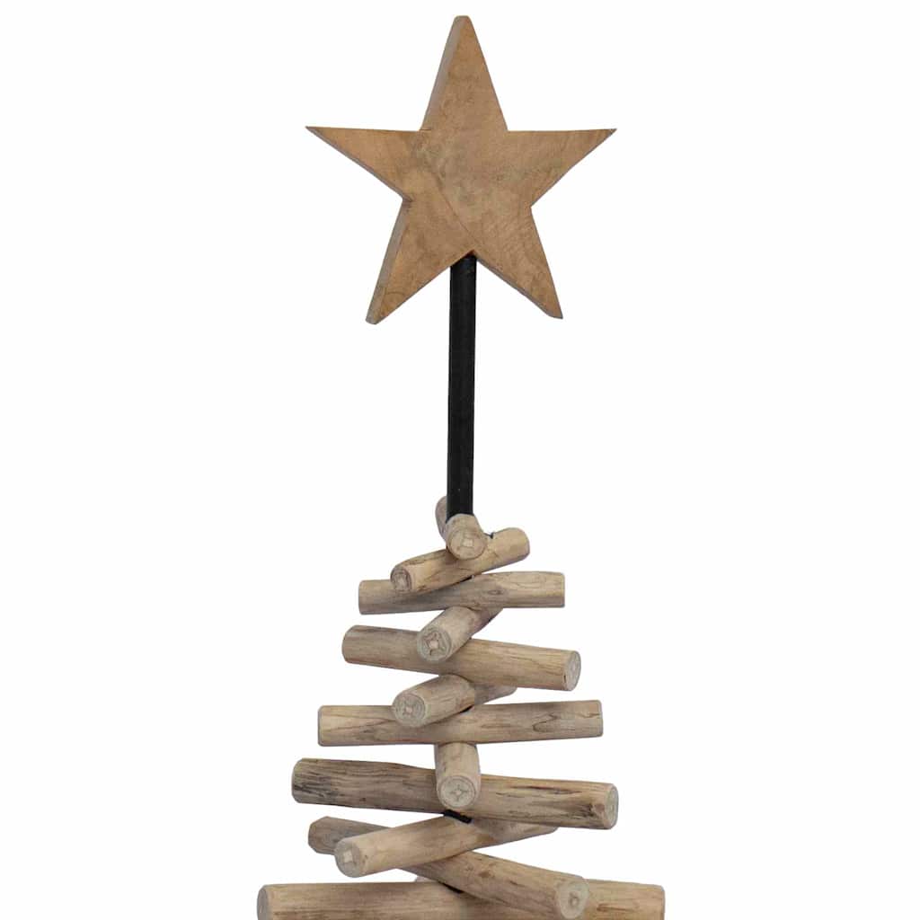Kerstboom met standaard Bruin 120 cm Massief teakhout is nu te koop bij PeponiXL, paradijselijk wonen!