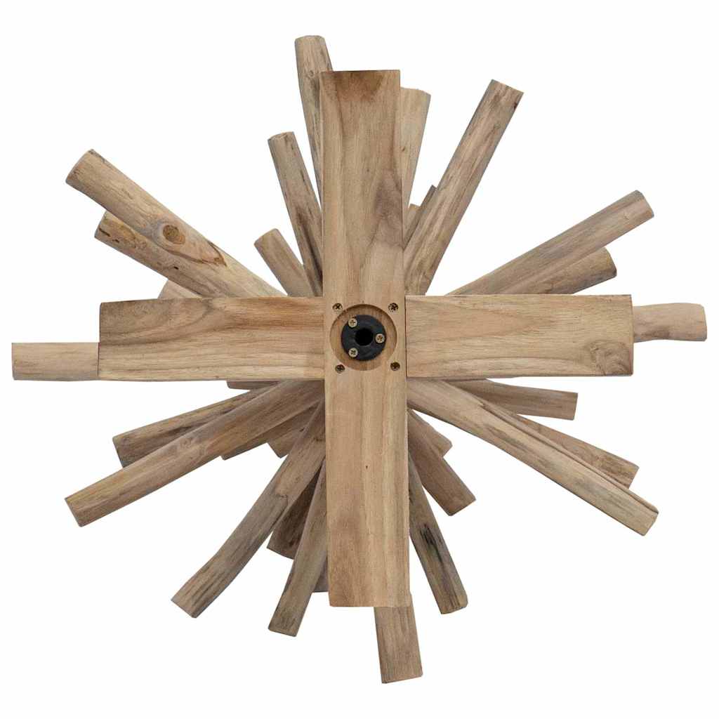 Kerstboom met standaard Bruin 120 cm Massief teakhout is nu te koop bij PeponiXL, paradijselijk wonen!