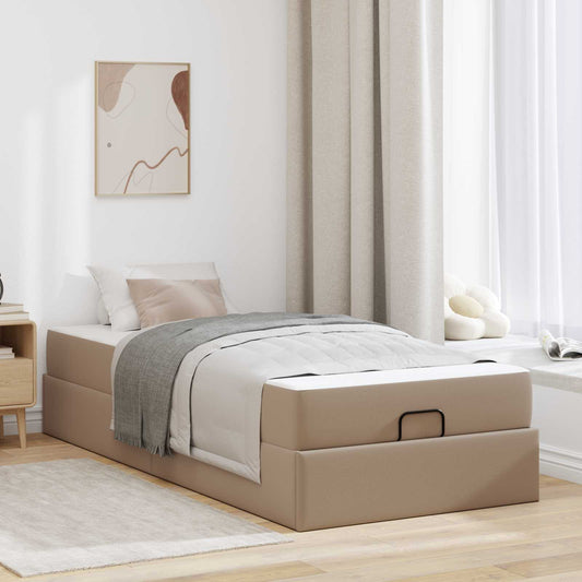 Bedframe met matras met matras 2 pcs Tan PVC is nu te koop bij PeponiXL, paradijselijk wonen!