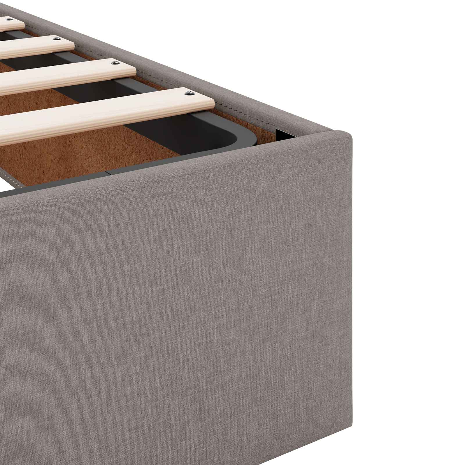 Bedframe met matras 2 pcs Taupe Stof is nu te koop bij PeponiXL, paradijselijk wonen!