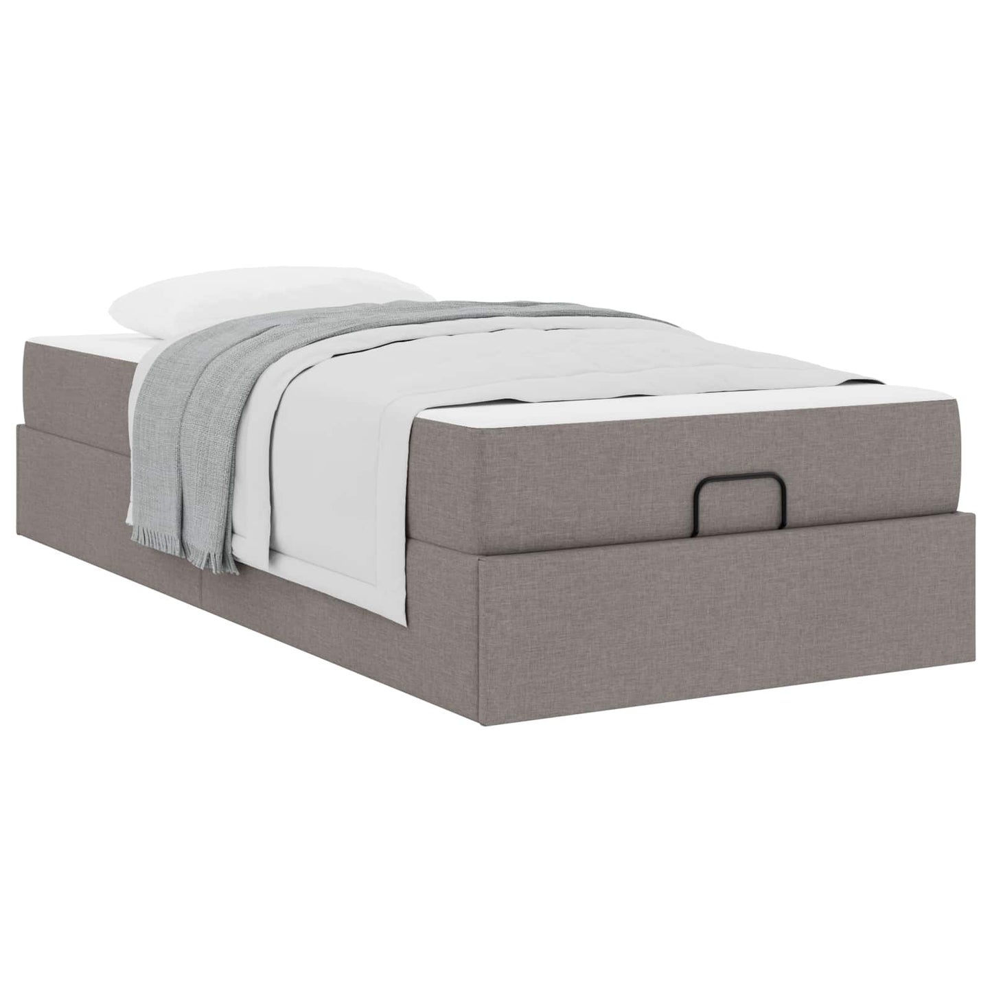 Bedframe met matras 2 pcs Taupe Stof is nu te koop bij PeponiXL, paradijselijk wonen!