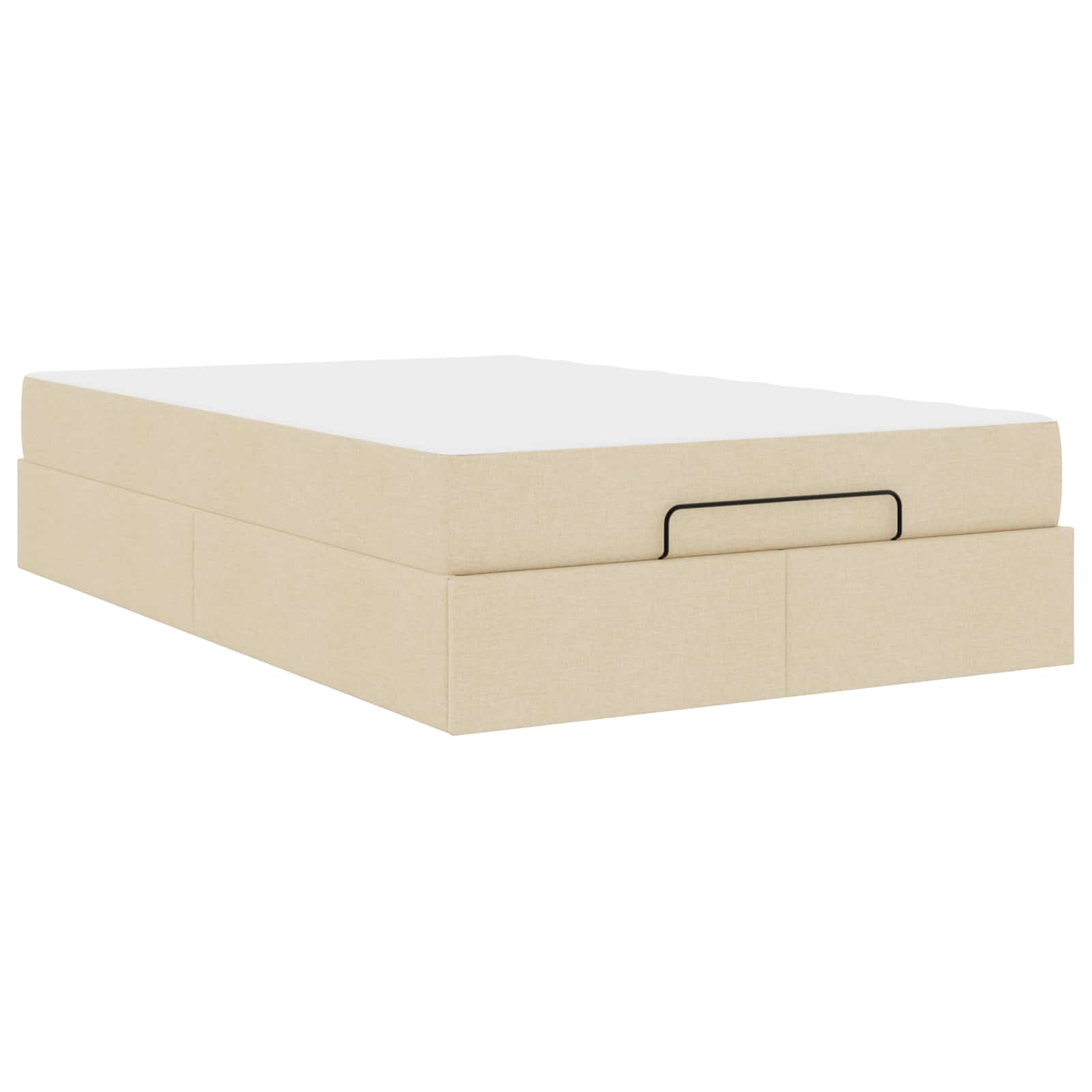 Bedframe met matras 2 pcs Crème Stof is nu te koop bij PeponiXL, paradijselijk wonen!