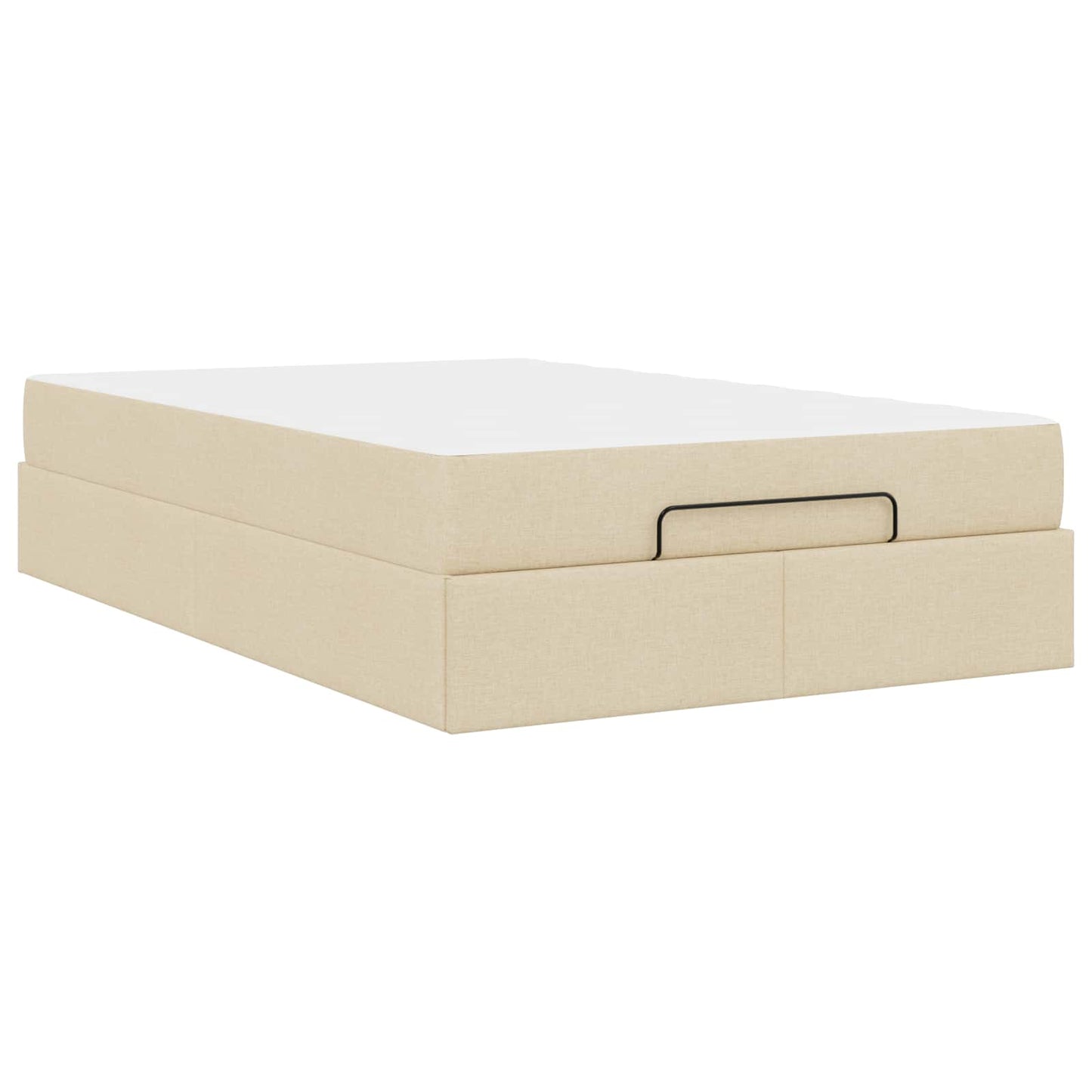 Bedframe met matras 2 pcs Crème Stof is nu te koop bij PeponiXL, paradijselijk wonen!