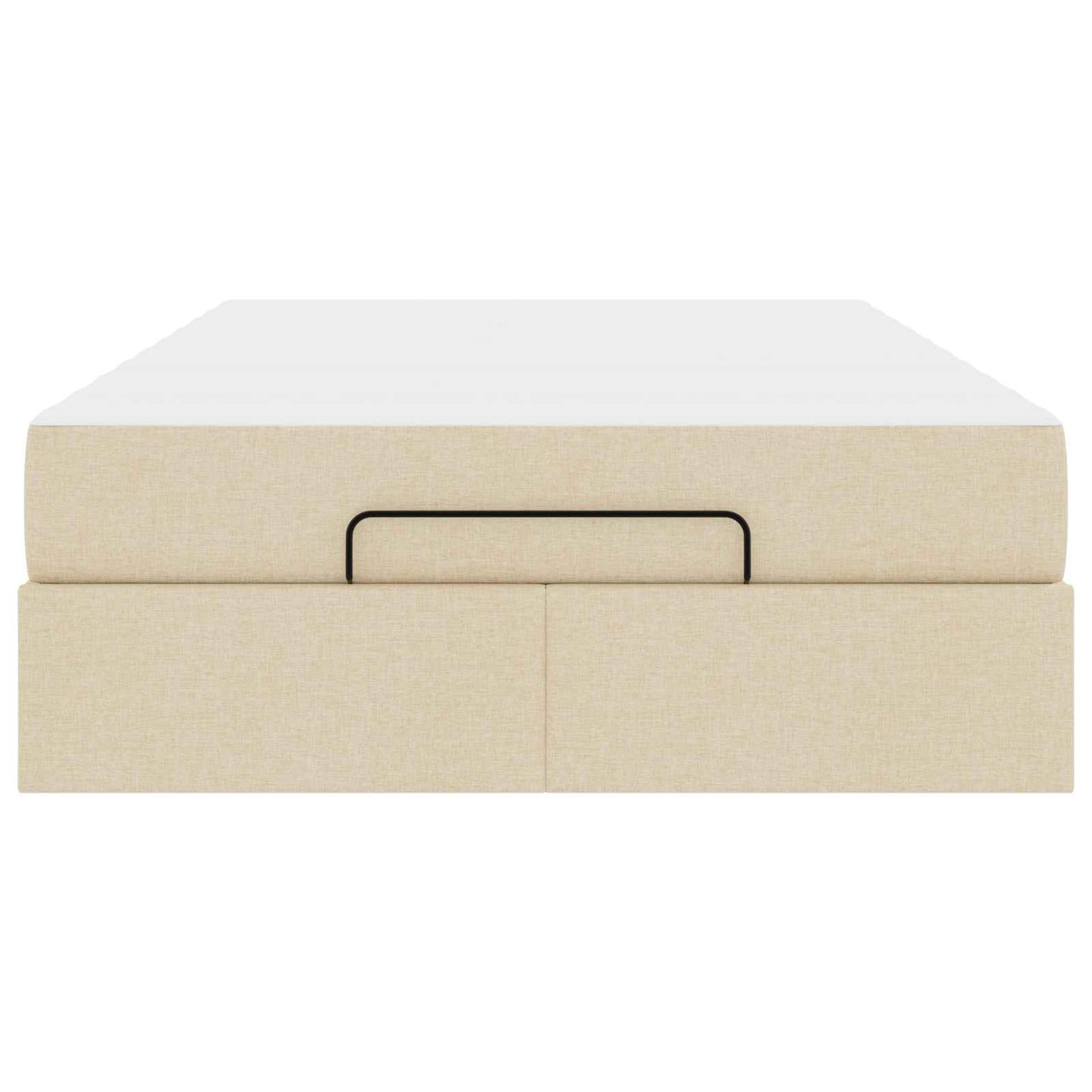 Bedframe met matras 2 pcs Crème Stof is nu te koop bij PeponiXL, paradijselijk wonen!