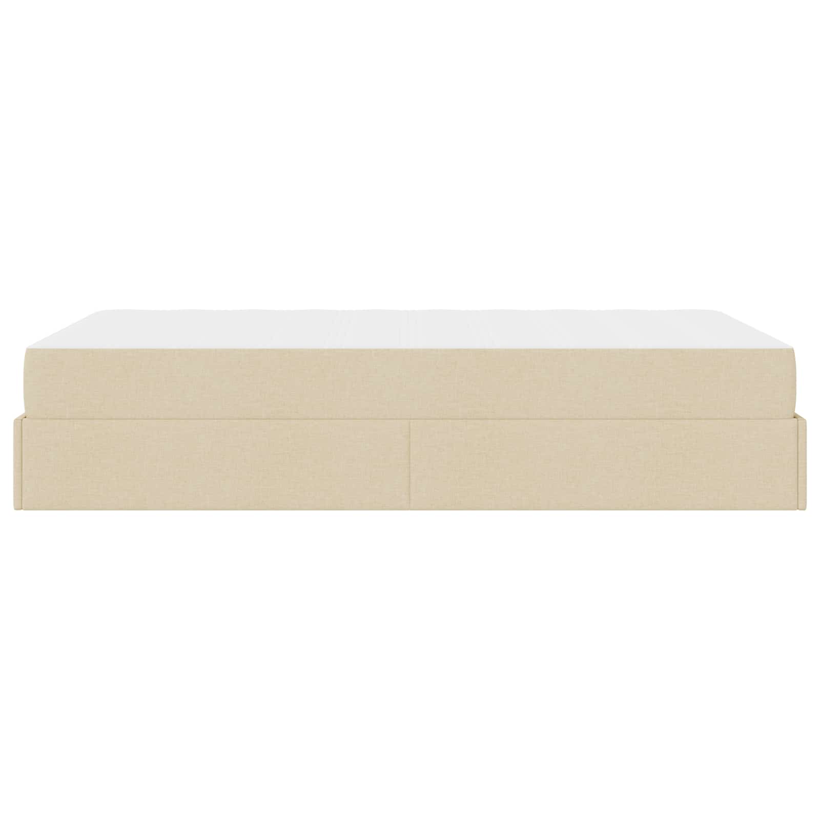 Bedframe met matras 2 pcs Crème Stof is nu te koop bij PeponiXL, paradijselijk wonen!