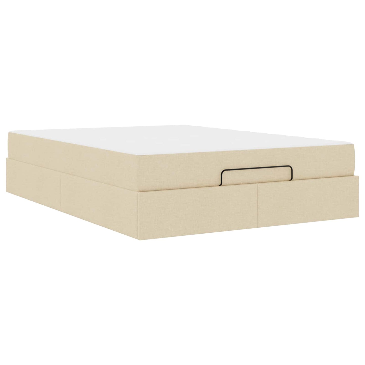 Bedframe met matras 2 pcs Crème Stof is nu te koop bij PeponiXL, paradijselijk wonen!