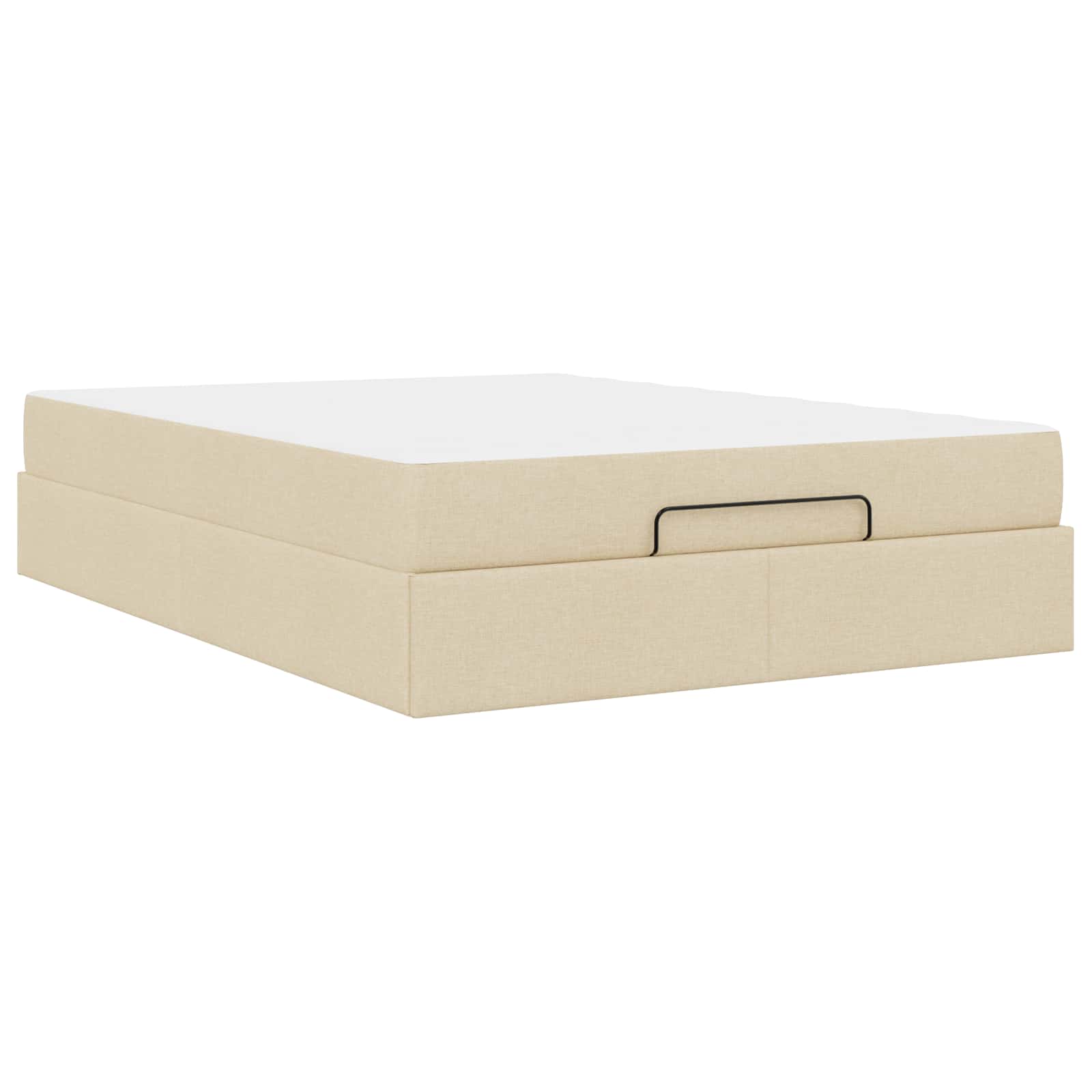 Bedframe met matras 2 pcs Crème Stof is nu te koop bij PeponiXL, paradijselijk wonen!