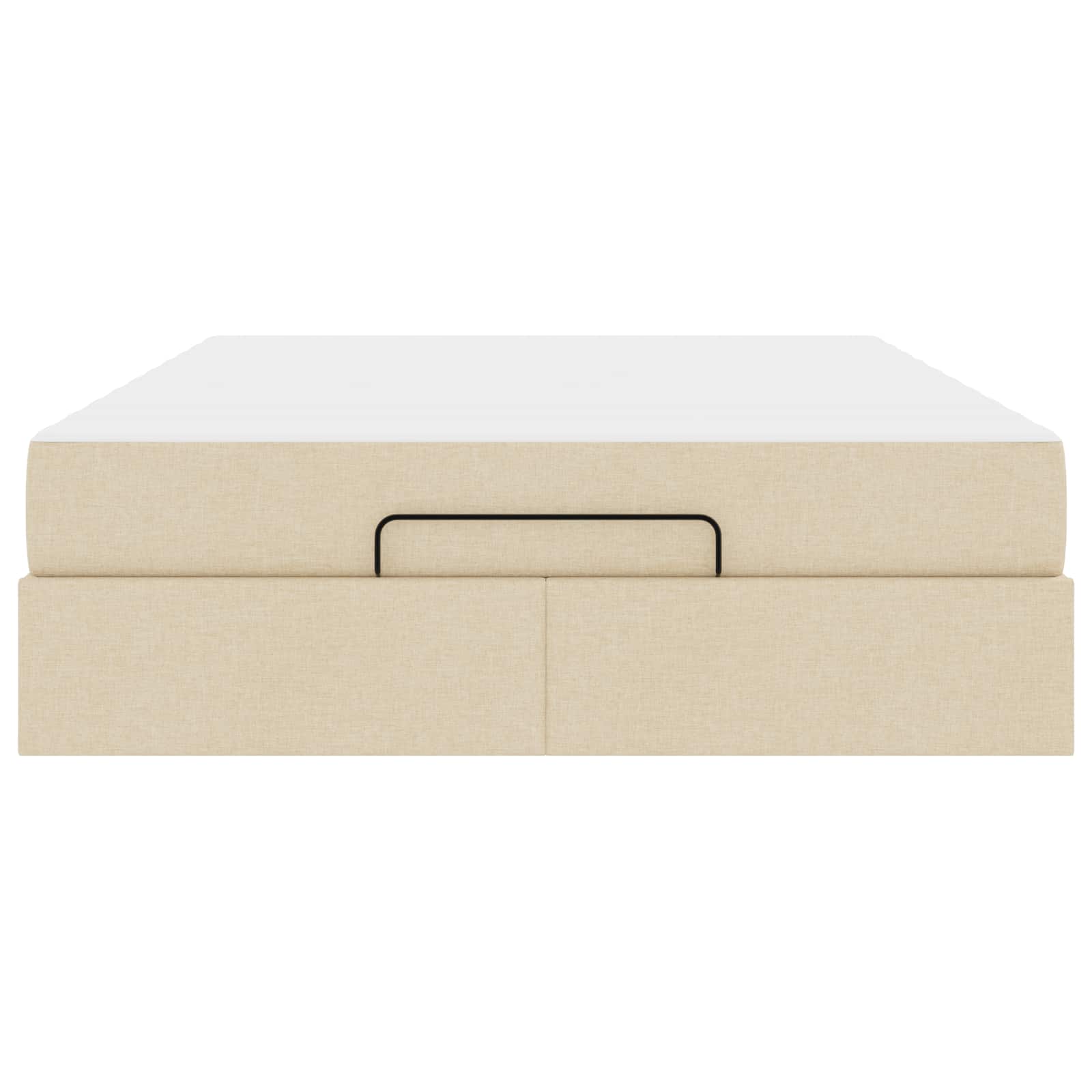Bedframe met matras 2 pcs Crème Stof is nu te koop bij PeponiXL, paradijselijk wonen!
