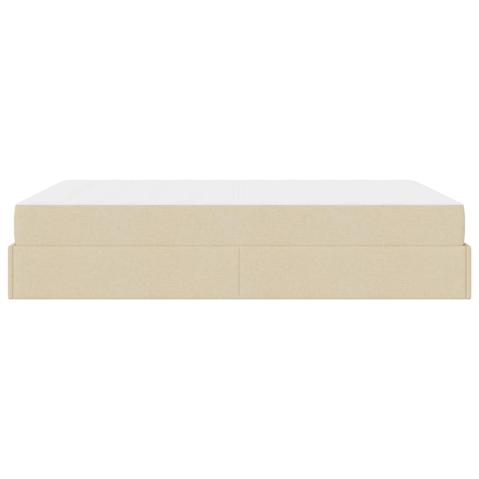 Bedframe met matras 2 pcs Crème Stof is nu te koop bij PeponiXL, paradijselijk wonen!