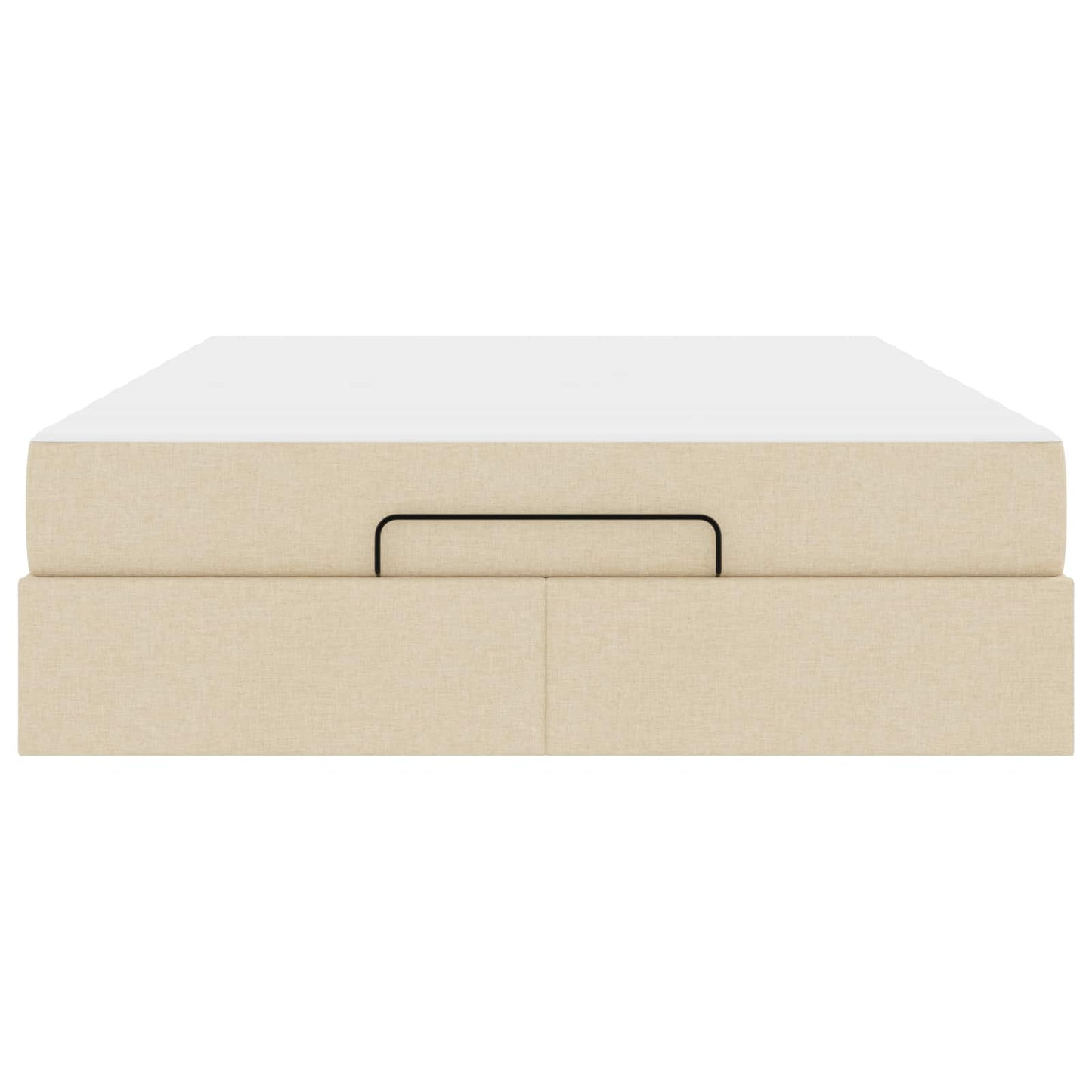 Bedframe met matras 2 pcs Crème Stof is nu te koop bij PeponiXL, paradijselijk wonen!