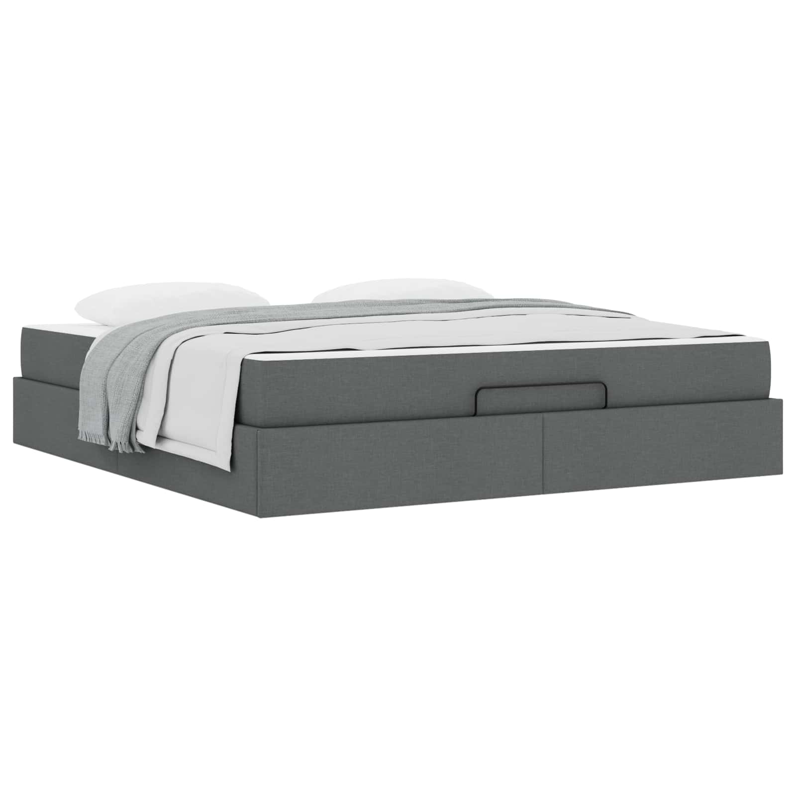 Bedframe met matras 2 pcs Dim Grijs Stof is nu te koop bij PeponiXL, paradijselijk wonen!
