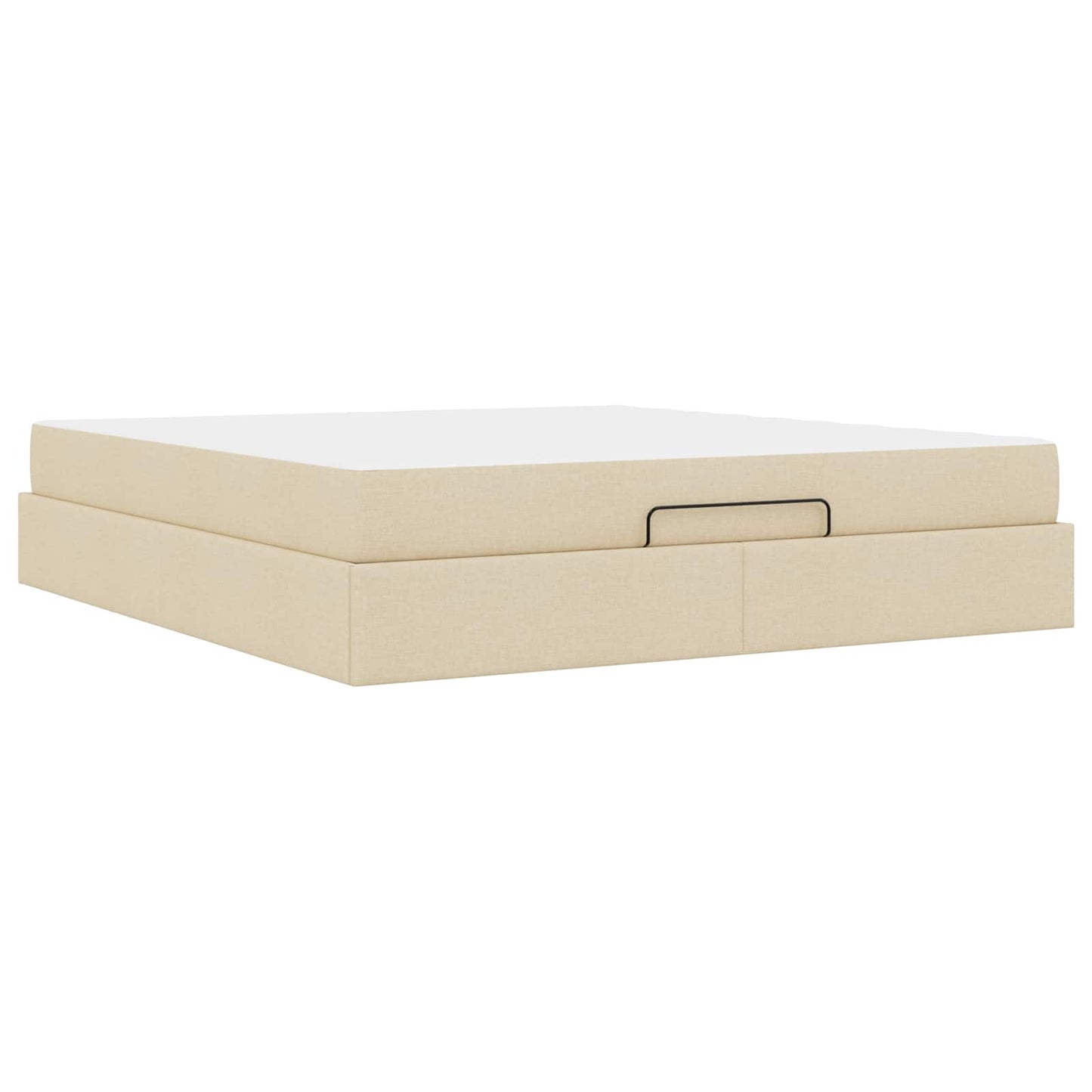 Bedframe met matras 2 pcs Crème Stof is nu te koop bij PeponiXL, paradijselijk wonen!