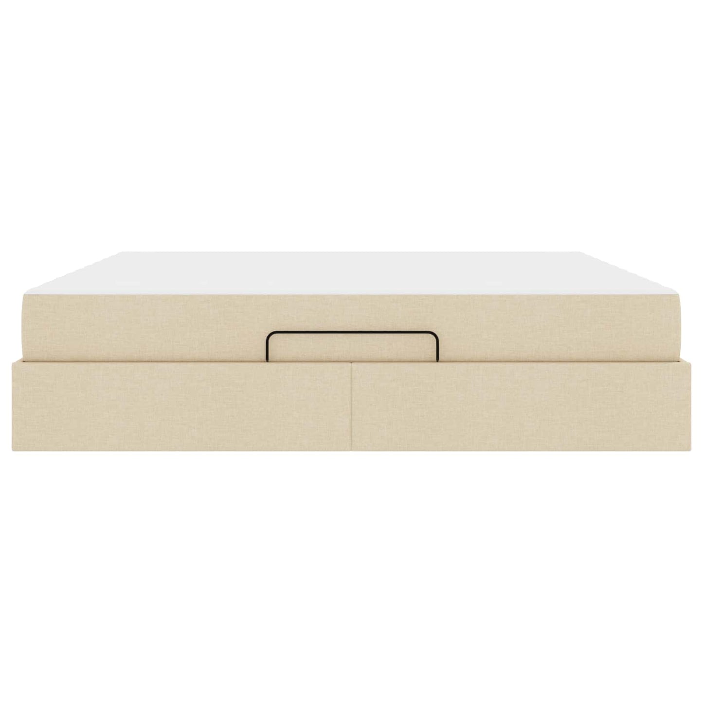Bedframe met matras 2 pcs Crème Stof is nu te koop bij PeponiXL, paradijselijk wonen!