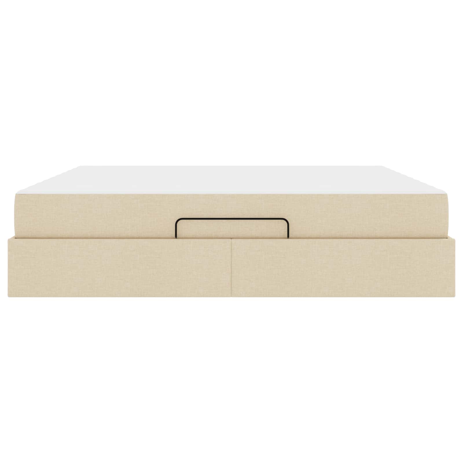 Bedframe met matras 2 pcs Crème Stof is nu te koop bij PeponiXL, paradijselijk wonen!