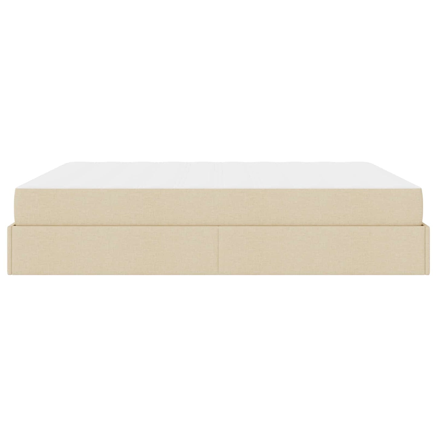 Bedframe met matras 2 pcs Crème Stof is nu te koop bij PeponiXL, paradijselijk wonen!